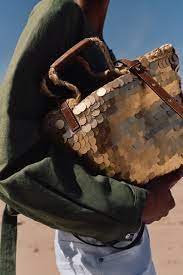 Zara Jute Bag with Sparkle Touch Images 1